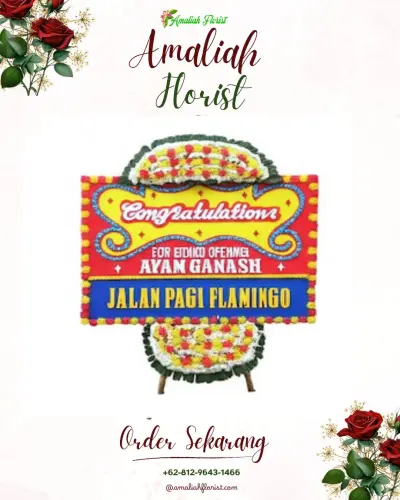Bunga Papan Congratulation di Parupuk Tabing